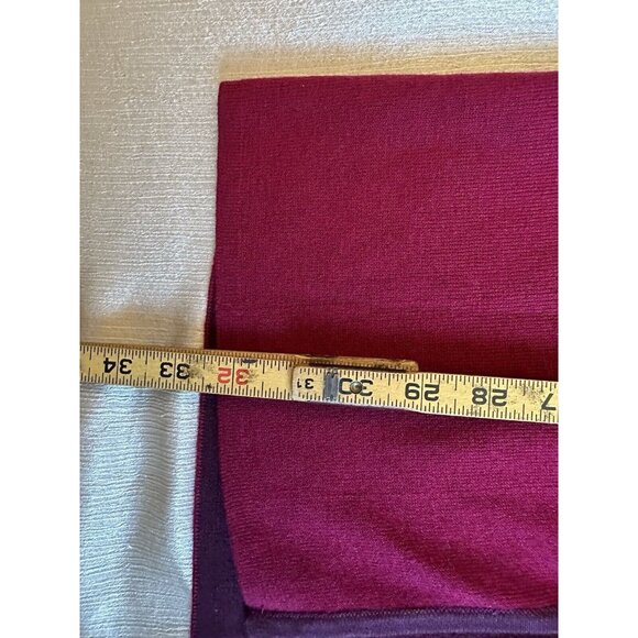 CHICO'S Reversible Cardigan Long Sleeve Sweater Sz 1 Pink Red Maroon Duster - Picture 5 of 9